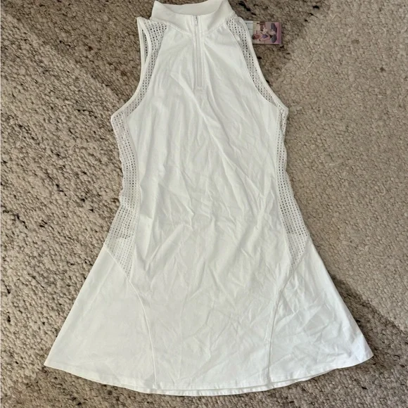 White Sleeveless Tennis Dress - Picture 2 of 3